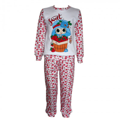 Детская пижама с клубничками
