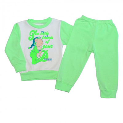 Пижама зеленая с мишкой