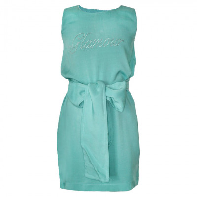 Легкое платье мятного цвета