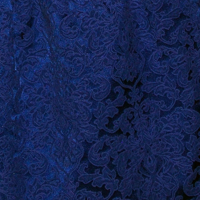 Платье жаккардовое синего цвета