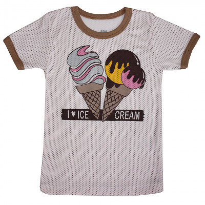 Светлая футболка Ice Cream