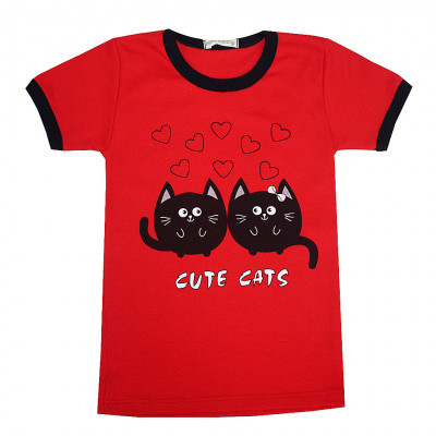 Футболка с изображением Cute Cats
