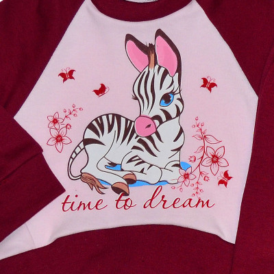 Бордовый спортивный костюм для девочки