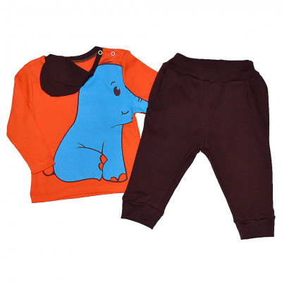 Комплект детский с объемным рисунком, слоник