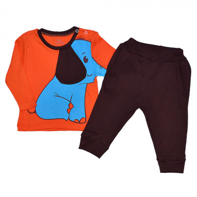 Комплект детский с объемным рисунком, слоник