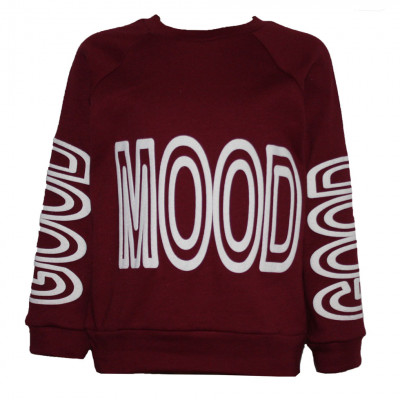 Свитшот бордового цвета