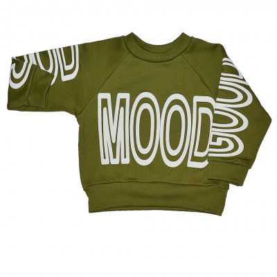 Толстовка зеленого цвета