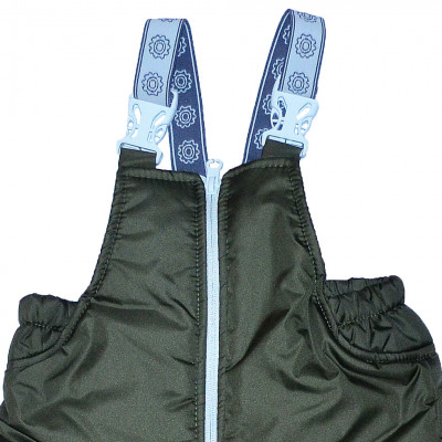 Полукомбинезон на лямках цвета хаки