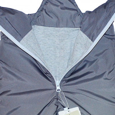 Полукомбинезон на лямках серый