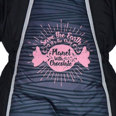 Черный зимний комбинезон