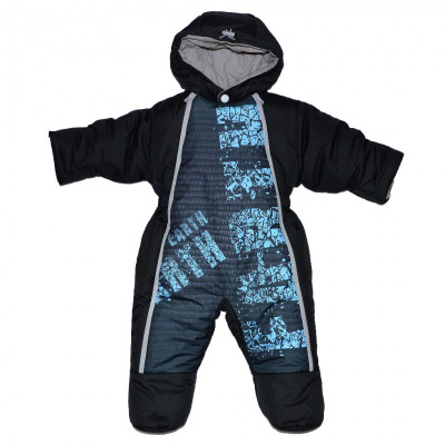 Комбинезон детский черного цвета с принтом