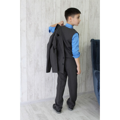 Стальной плотный костюм на выпускной "Stal"