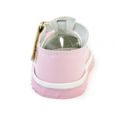 Розовые туфли с бантом для маленьких