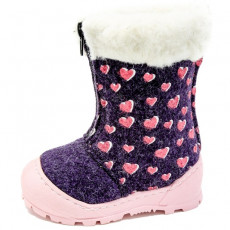 Валенки детские для девочки с сердечками