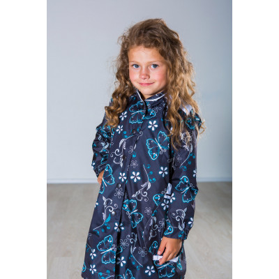 Плащ для девочки демисезонный, синий