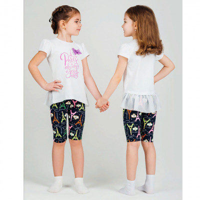 Футболка и бриджи для девочки