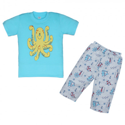 Футболка и шорты с осьминогом