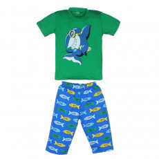 Бриджи и футболка с акулой