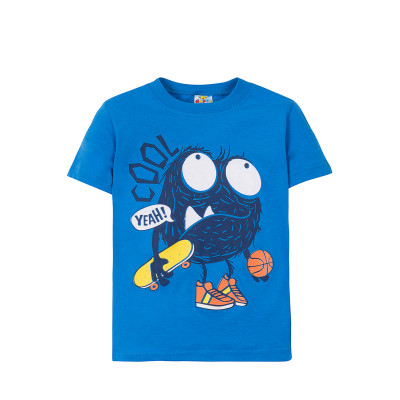 Прикольная голубая футболка для мальчика "Cool"