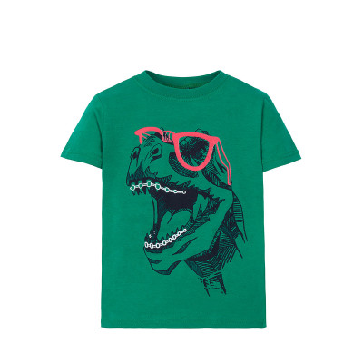 Зеленая футболка с динозавриком