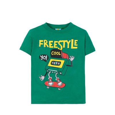 Футболка детская FreeStyle зеленая