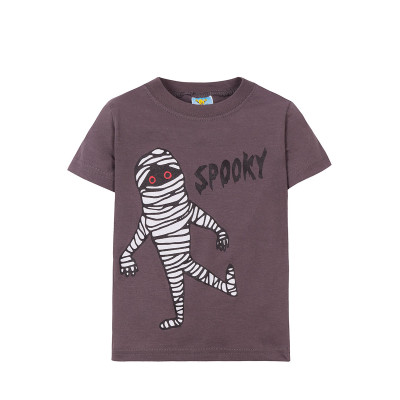 Футболка с зомби коричневого цвета