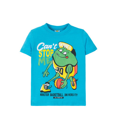 Голубая футболка для мальчика "Basketball"