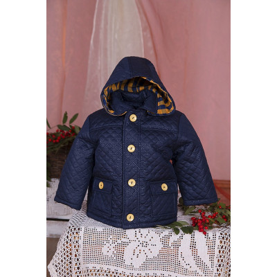 Стеганная куртка с капюшоном для мальчика