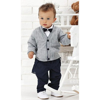 Облегченный комплект для мальчика "Boy", черные штаны