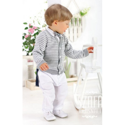Комплект прогулочный для мальчика в горизонтальную полоску