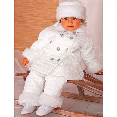 Демисезонный набор для девочки "Снегурочка"